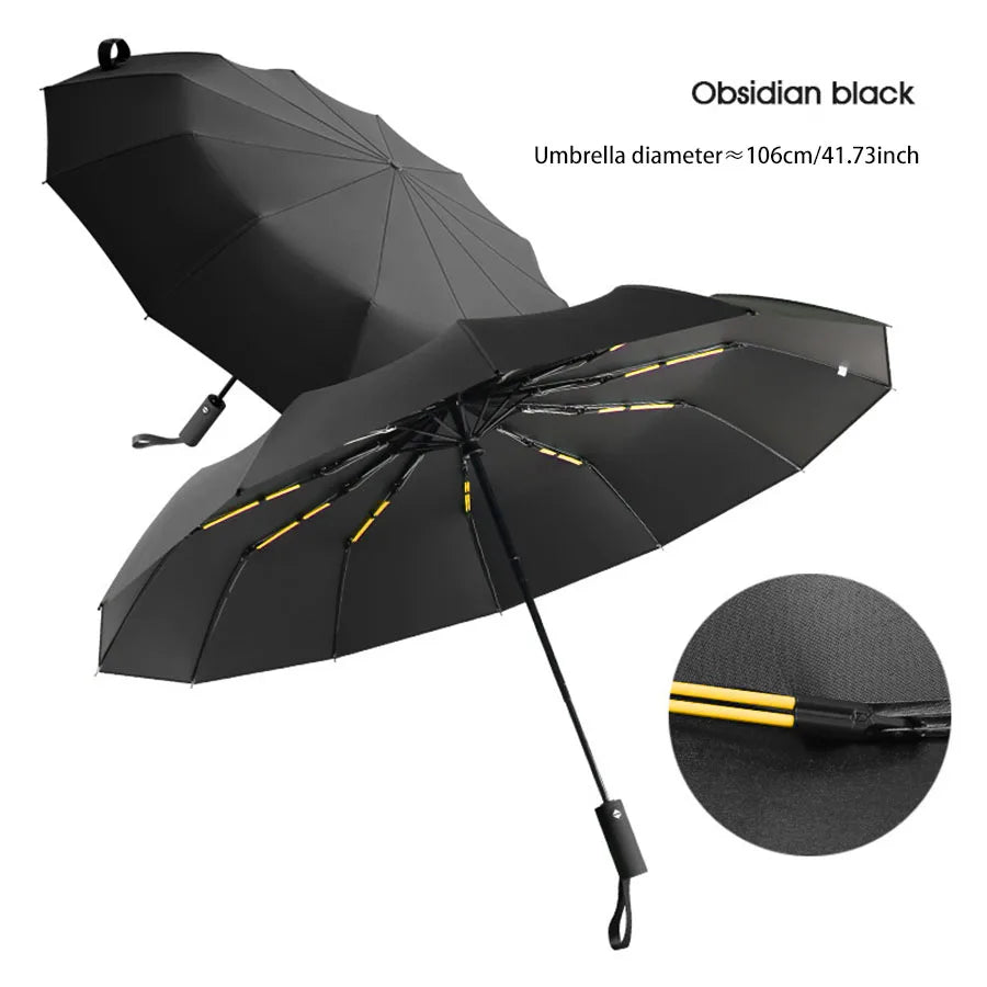 Guarda-chuva Reforçado c/ 24 Varetas // Guarda-Chuva Resistente e Durável // À Prova de Vento // Guarda-Chuva c/ Proteção UV p/ Dias Ensolarados.