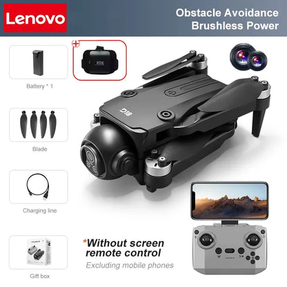 Drone Lenovo D18 8K Aerial HD Câmera Dupla // Fotografia Inteligente // Prevenção de Obstáculos // Brushless Power // 5G WIFI GPS Return VR Drone