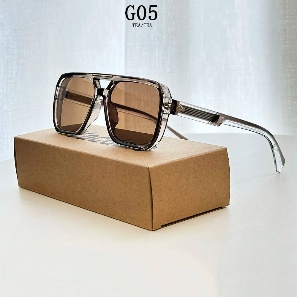 Óculos de Sol Vintage // Unissex luxuosos // Quadrados, Fashion // Óculos de Sol masculino // Lunette Soleil