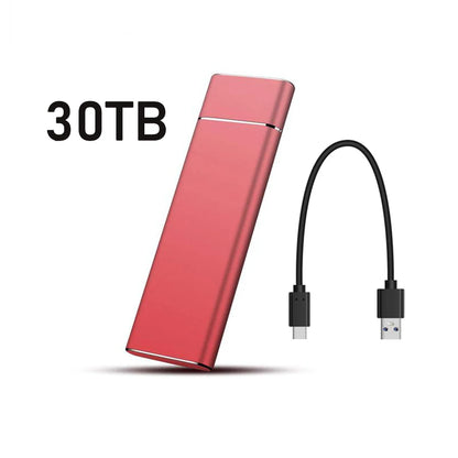 Unidade Externa de Disco Rígido de Alta Velocidade // SSD de 2 TB/20 TB/30 TB c/ Interface tipo C/USB 3.1 // Disco Rígido Portátil p/ PC, Laptop e MAC