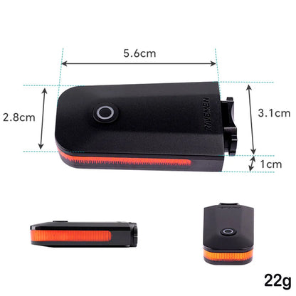 Lanterna Traseira de Bicicleta RAVEMEN CL01 Pro em LED // Recarregável Via USB-C // Com Acendimento Automático // Sensor de Freio // Visibilidade Lateral e Suporte de Atualização.