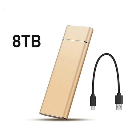 Unidade Externa de Disco Rígido de Alta Velocidade // SSD de 2 TB/20 TB/30 TB c/ Interface tipo C/USB 3.1 // Disco Rígido Portátil p/ PC, Laptop e MAC