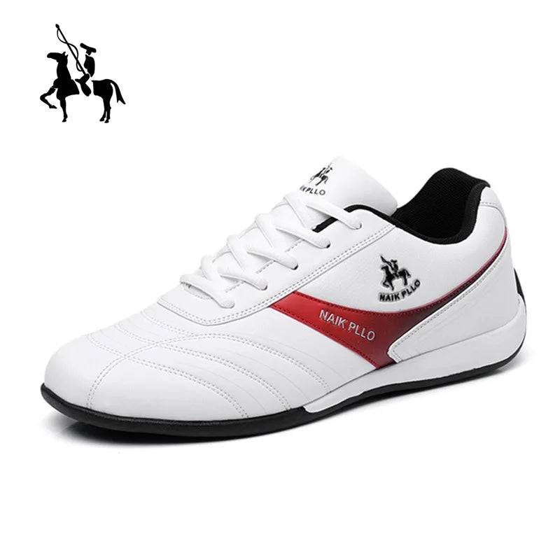Sapatos Masculinos // Calçados Esportivos Baixos // Simples e Modernos // Tênis de Couro