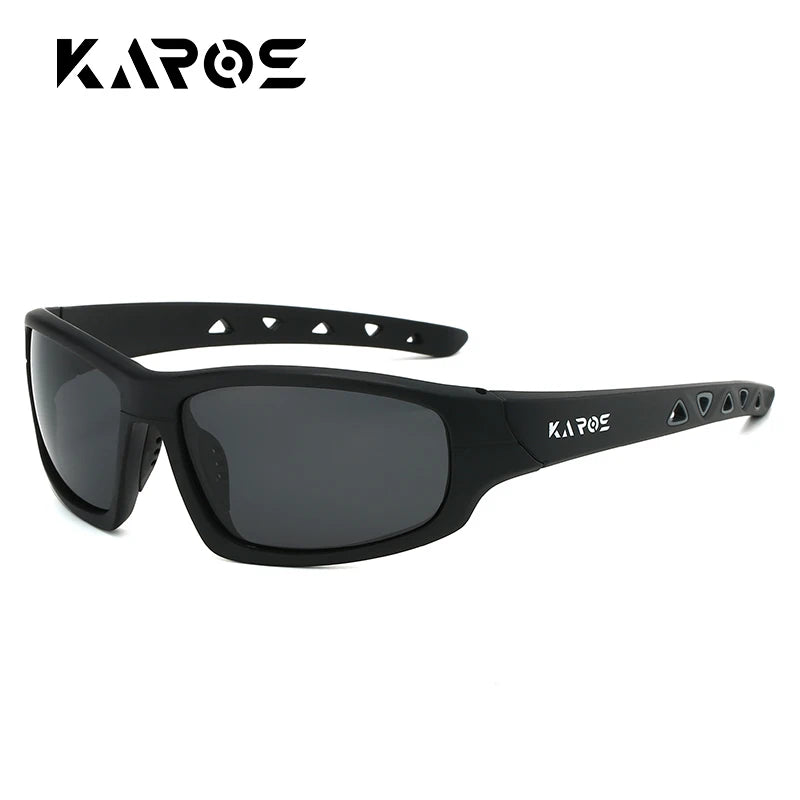Óculos de Sol Esportivos Polarizados KAROS Unissex // Antirreflexo e Inquebráveis // Ideais p/ Ciclismo, Corrida, Pesca e Direção, com Proteção UV400.