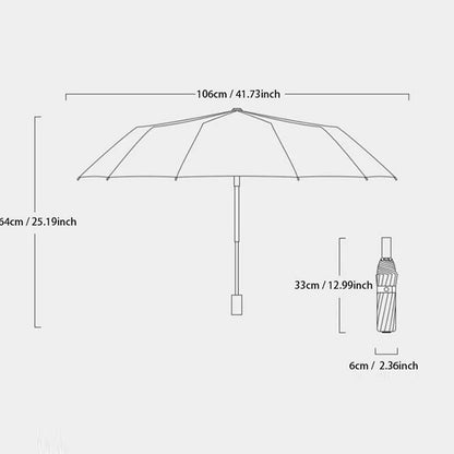 Guarda-chuva Reforçado c/ 24 Varetas // Guarda-Chuva Resistente e Durável // À Prova de Vento // Guarda-Chuva c/ Proteção UV p/ Dias Ensolarados.