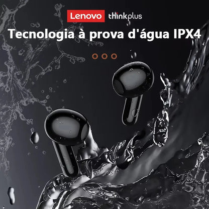 Fones de Ouvido p/Tradução 135 Idiomas em Tempo Real // Lenovo LP49 AI p/ Tradução s/ Fio Bluetooth 5.4 // Com Redução de Ruído HD p/ Chamadas // Escritório, Viagens //