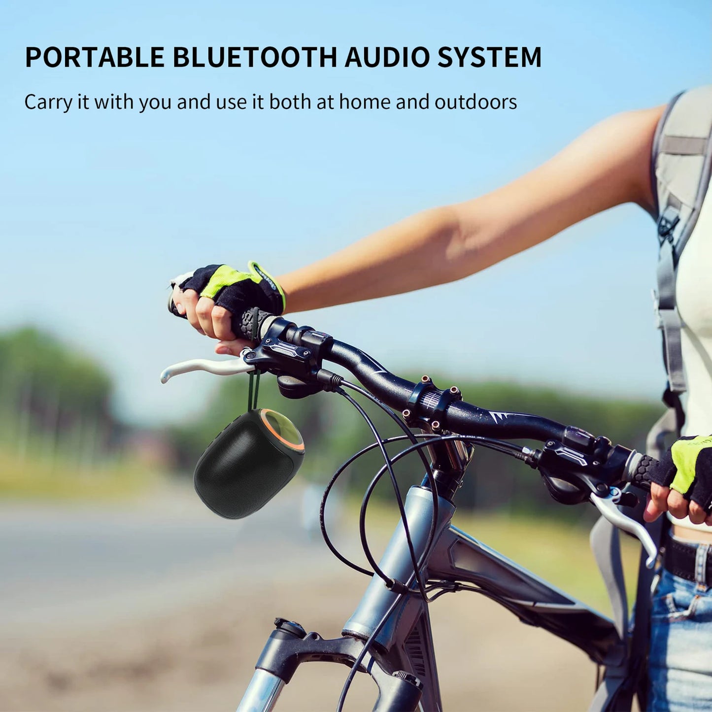 Caixa de Som Bluetooth Portátil Sem Fio p/ Esportes ao Ar Livre // XTUGA RGB Reprodutor de Áudio Portátil para Música // USB, Bluetooth, p/ Festas e Rádio