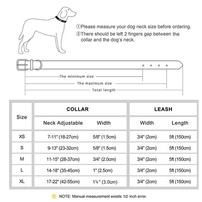Coleira de Couro Personalizada para Cães // Conjunto de Coleira de Couro Acolchoada e Macia // Para Cães Pequenos, Médios e Grandes // Com Placa de Identificação Gravada Grátis. Um Charme!!!