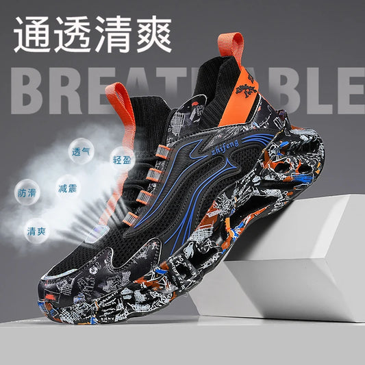 Tênis de Luxo Casuais Masculinos // Tênis de Corrida // Sapatos Respiráveis // Mocassins da Moda