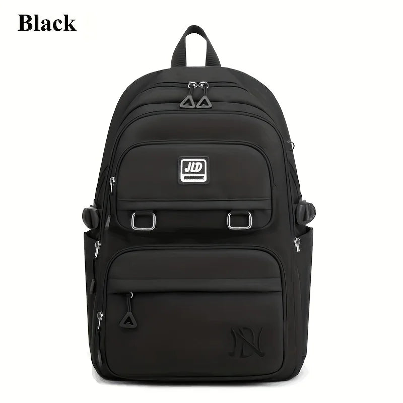 Mochila de Grande Capacidade para Estudantes // Casual, à Prova d'Água // De Nylon // Bolsa de Ombro Dupla, Fashion, p/ Viagem, Faculdade
