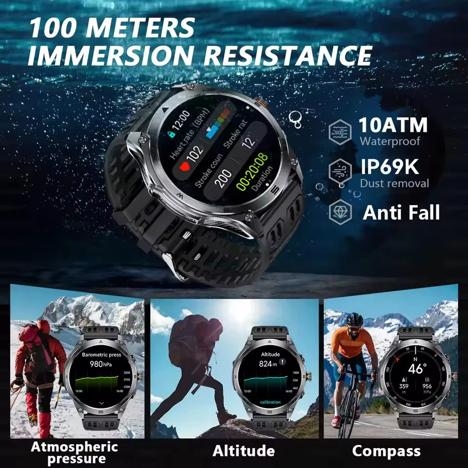NOVO T-REX3 2026: Smartwatch Esportivo com GPS Dual-band Integrado // Bateria de 1000 mAh // Bússola // Ideal para Corrida e Ciclismo // Resistente à Água até 10 ATM.