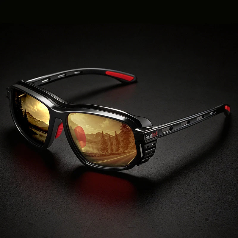 Óculos de Sol Polarizados p/ Pesca e Esportes ao Ar Livre (Masculinos e Femininos) // Proteção UV400 // Resistentes a Impacto // Com Espuma de Proteção e Alça de Segurança // Ideais para Esportes, Direção e Pesca