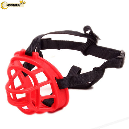 Focinheira de Silicone Macio para Cães de Estimação // Cesta Respirável, Confortável para Cães Pequenos, Médios, Grandes e X-Grandes