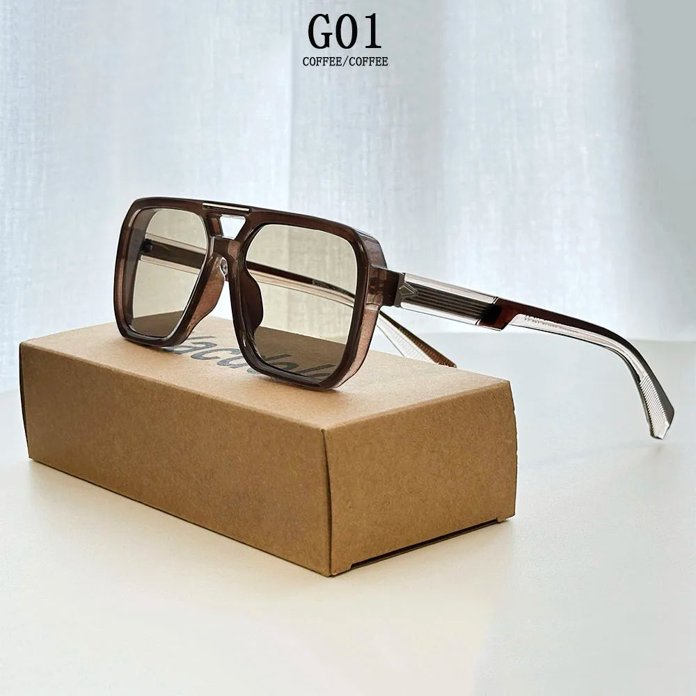 Óculos de Sol Vintage // Unissex luxuosos // Quadrados, Fashion // Óculos de Sol masculino // Lunette Soleil