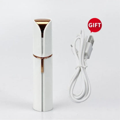 Novo Depilador Facial Batom // Depilador Barbeador USB // Aparador Elétrico de Sobrancelhas // Removedor de Pelos Femininos Mini Barbeador Depilador