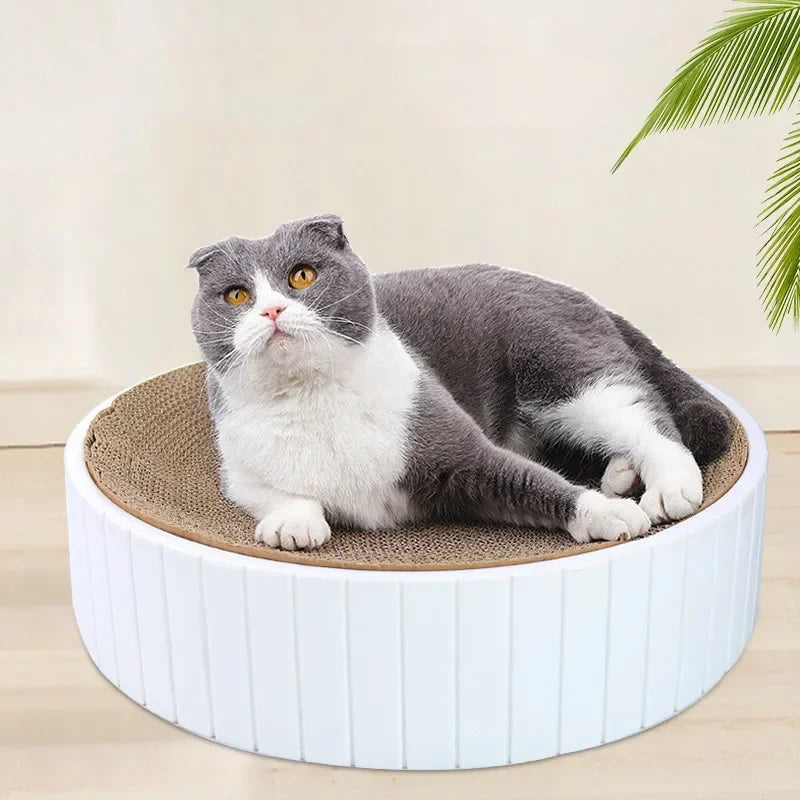 Arranhador p/ Gatos em Formato de Tigela // Garras de Trituração de Papelão Ondulado // Placa de Arranhar p/ Gatos // Brinquedo p/ Gatos // Sofá, Cama