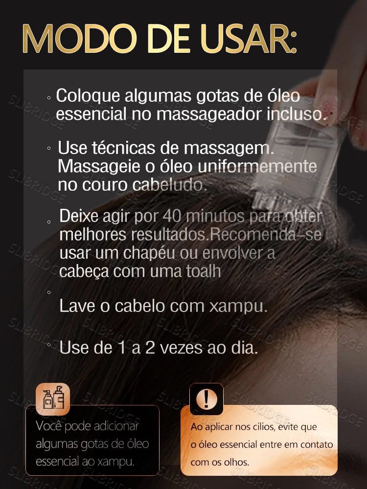 O Condicionador p/ Raízes // Massageia Suavemente o Couro Cabeludo p/ Solucionar Problemas Capilares // Protege a Saúde do Couro Cabeludo. Frete grátis.