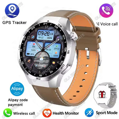 Novo Relógio Inteligente Masculino 2025 // Relógio 5 Pro // Tela AMOLED 1.52 // Chamada Bluetooth // Trajetória GPSM / NFC // Frequência Cardíaca Dinâmica // Relógios Inteligentes Island