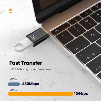 Adaptador USB 3.0 OTG 10A para Tipo C USB // Fêmea para Tipo C // Macho Adaptador de Carregamento Rápido OTG USB C // Para Xiaomi Samsung Laptop PC