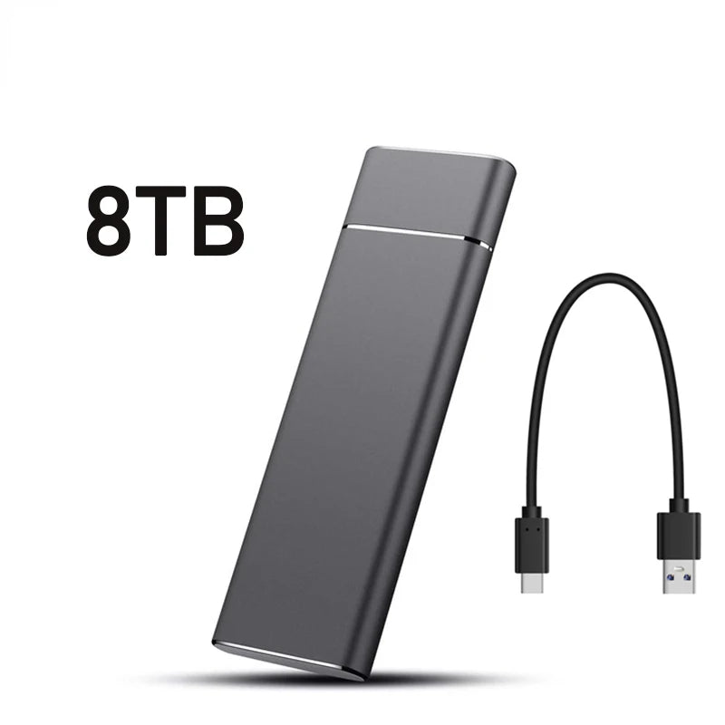 Unidade Externa de Disco Rígido de Alta Velocidade // SSD de 2 TB/20 TB/30 TB c/ Interface tipo C/USB 3.1 // Disco Rígido Portátil p/ PC, Laptop e MAC