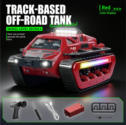 Brinquedo de Controle Remoto JJRC C8840 // Tanque Off-Road c/ Esteiras // Controle Proporcional, Realista, Capaz de Fazer Manobras (Empinar e Rotação 360°) // Ótima Opção de Presente