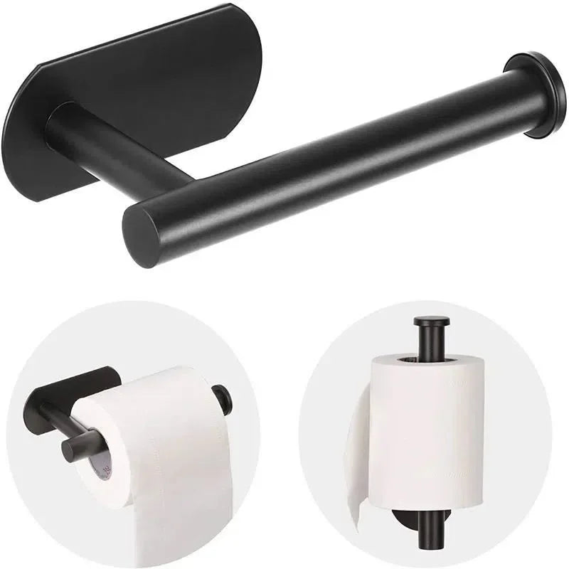 Suporte de Papel Higiênico de Aço Inoxidável PGY // Adesivo sem Furo p/ Banheiro // Designer Moderno e Inovador // Um toque de Classe no seu Toilet!!!