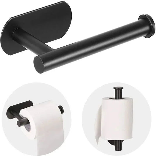 Suporte de Papel Higiênico de Aço Inoxidável PGY // Adesivo sem Furo p/ Banheiro // Designer Moderno e Inovador // Um toque de Classe no seu Toilet!!!