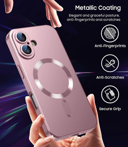 Capas p/ iPhone 16 Plus com Carregamento Magnético s/ Fio MagSafe e Proteção Traseira p/ a Câmera.