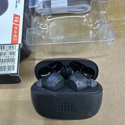 Características dos Fones de Ouvido JBL WAVE 200TWS // Fones True Wireless (sem fio) c/ Bluetooth 5.0 e Microfone // Ideais p/ Esportes (versão HK)