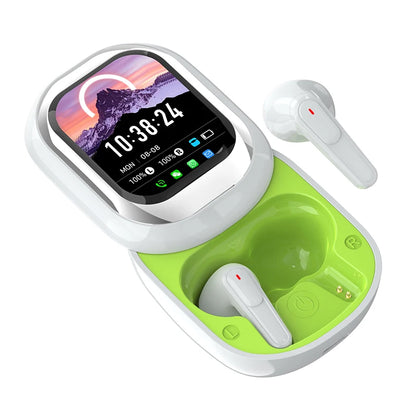 Fone de Ouvido s/ Fio Bluetooth 2025 c/ AI Tradução // Slider Design // Nova Chegada // Tela Sensível ao Toque s/ Atraso // Redução de Ruído // Bateria Longa