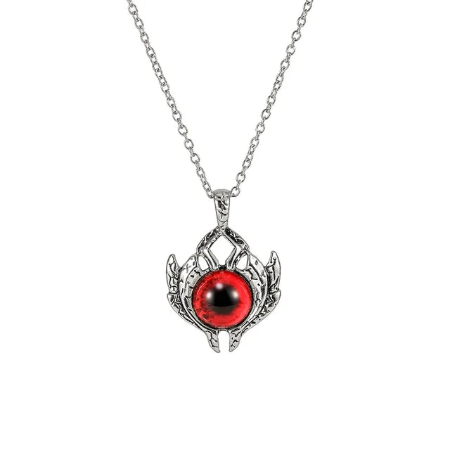 Colar c/ Pingente // Força e Proteção // Unissex // Estilo Punk Retrô // Forma de Pentagrama Devil's Eye  // Colar de Metal não Ajustável // Joia da Moda p/ Presente.
