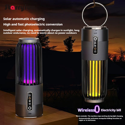 Mata-Mosquitos Recarregável via USB // Eletrocutador Elétrico // Armadilha de Sucção Portátil p/ uso Interno e Externo // Seguro p/ Crianças.