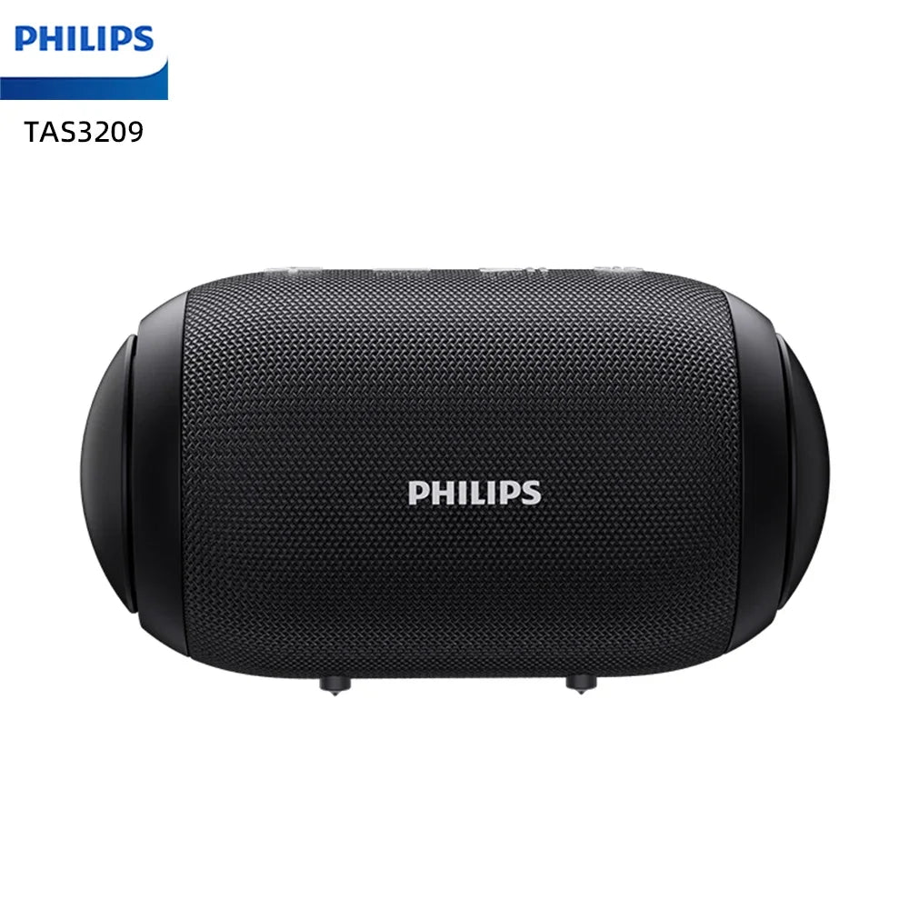 Caixa de Som Portátil Sem Fio Philips TAS3209 p/ Uso Externo // Com Iluminação Colorida // Bateria de 1800mAh e Som Incrível p/ Acampamentos