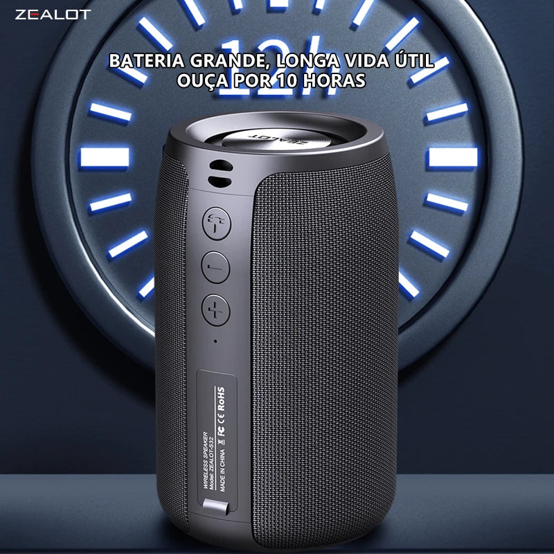 ZEALOT S32 5W Wireless Speakers, Portable Subwoofer Speaker, 1800mAh Battery, 10 Hours Playtime Loud Stereo, Booming Bass.