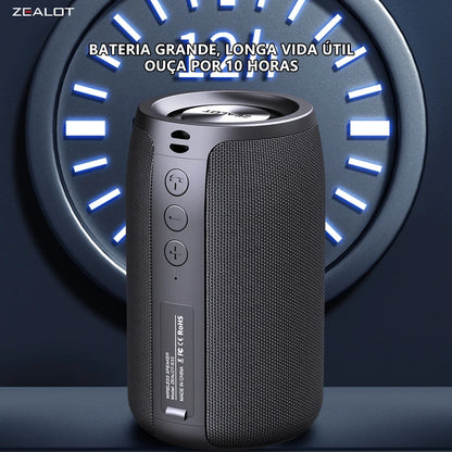 ZEALOT S32 5W Wireless Speakers, Portable Subwoofer Speaker, 1800mAh Battery, 10 Hours Playtime Loud Stereo, Booming Bass.