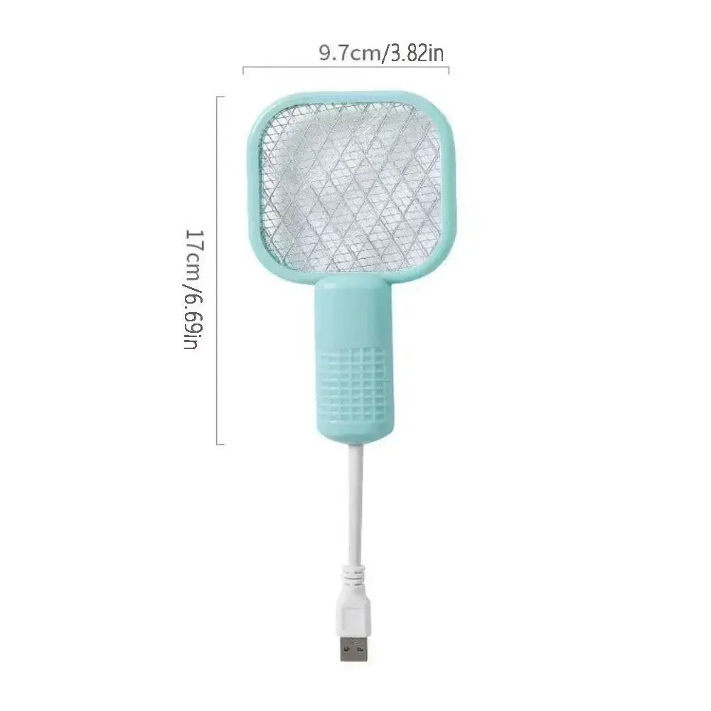Mata-mosquitos elétrico recarregável, mata-insetos portátil para camping, áreas externas, casa, mata instantaneamente, carregamento USB, seguro para crianças