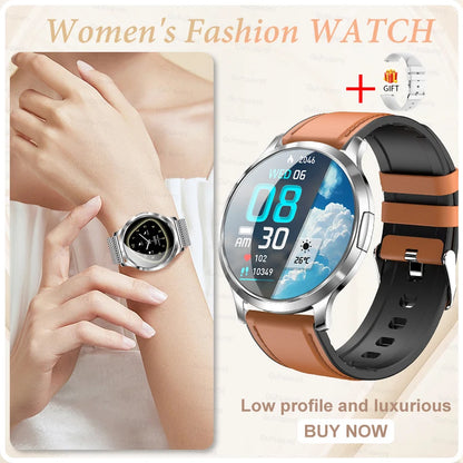 Novo Smartwatch Feminino 2026 // Presente com Tela Touch Completa de 1,32 Polegadas // Funções de Esporte e Fitness // Chamadas Bluetooth e Design Elegante