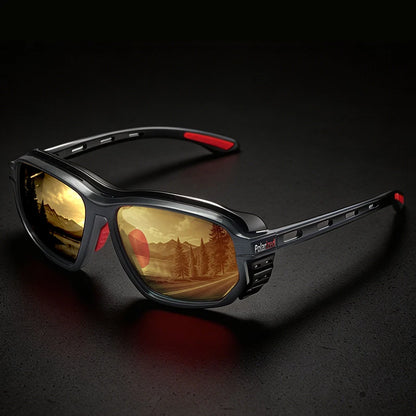 Óculos de Sol Polarizados p/ Pesca e Esportes ao Ar Livre (Masculinos e Femininos) // Proteção UV400 // Resistentes a Impacto // Com Espuma de Proteção e Alça de Segurança // Ideais para Esportes, Direção e Pesca