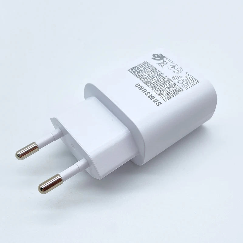 Carregador Samsung Original Super Rápido de 25W com USB Tipo C // Para Galaxy S24 S23 S20 S21 S22 Plus A54 A34, Flip e Fold 5 6 4