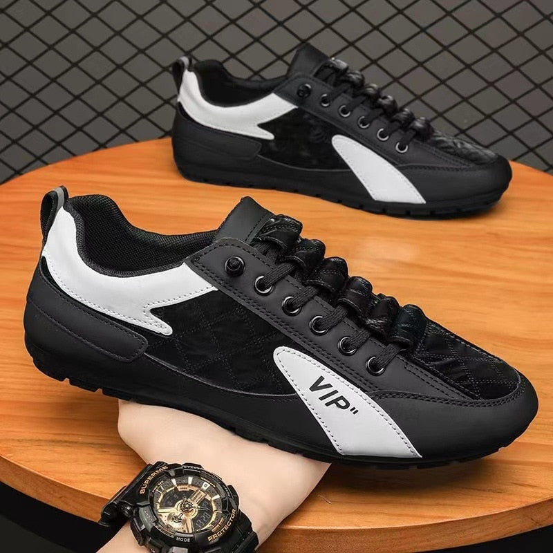 Tênis Masculino Antiderrapante 2024 SHIJUNYI // Nova Moda Casual // Sapatos Baixos Masculinos Leves // Tendência da Moda //  Sapatos para Caminhada ao ar Livre.