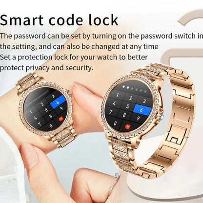 Smartwatch Relógio Inteligente 1.32 " AMOLED 360*360 Tela HD 2024 // Nova Moda Feminina Bluetooth // Chamada / Esportes / Fitness // Pulseira de Diamante // Belíssimo!!!
