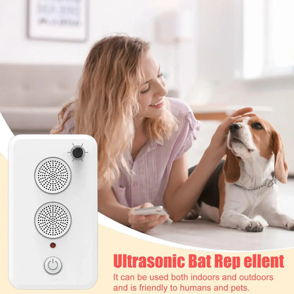 Dispositivo Ultrassônico Repelente de Animais // Repelente de Pássaros Ajustável p/ Areas Externas (a pilha)// Dispositivo Eletrônico Recarregável p/ Afastar Morcegos