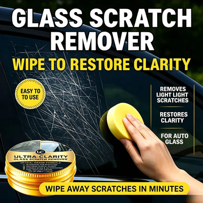 Pasta para Reparo de Riscos em Vidro // Pasta p/ Polimento de Para-Brisas Automotivos // Remove Riscos Superficiais e Manchas de Agua em Vidros de Automóveis, Janelas, Portas e Espelhos.