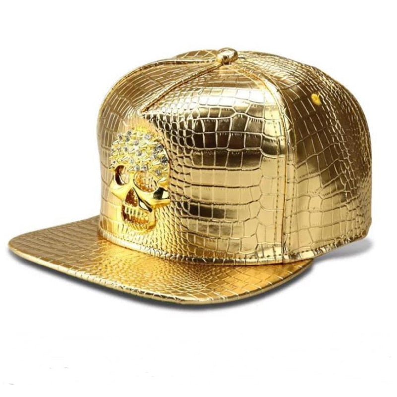 Boné de Beisebol Masculino Doitbest // Marca de Metal Hip-Hop // Boné de Couro / Dólar / Crânio // Lindos Chapéus Snapback // Gorros para Homens e Mulheres. Escolha já o seu!!!