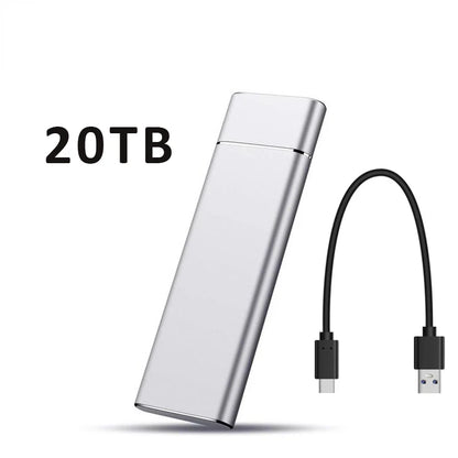 Unidade Externa de Disco Rígido de Alta Velocidade // SSD de 2 TB/20 TB/30 TB c/ Interface tipo C/USB 3.1 // Disco Rígido Portátil p/ PC, Laptop e MAC