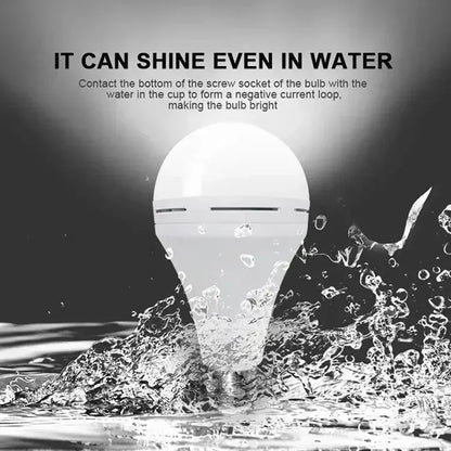 LED Rechargeable Light Bulb 7w 9w 12w 15w 85-265V Emergency Bulb Portable Hanging Camping Lamp for Tent Home Power Failure Porch