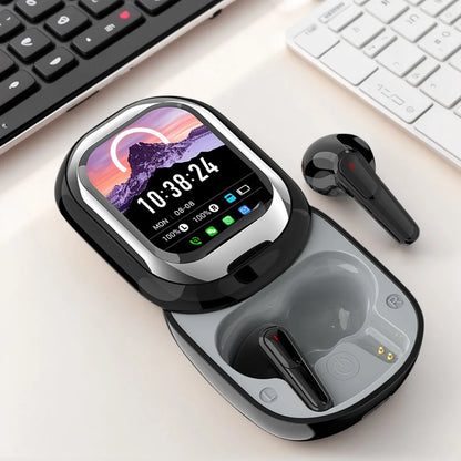 Fone de Ouvido s/ Fio Bluetooth 2025 c/ AI Tradução // Slider Design // Nova Chegada // Tela Sensível ao Toque s/ Atraso // Redução de Ruído // Bateria Longa
