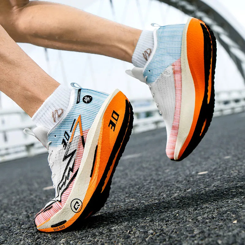 Tênis de Corrida 2025 c/ Placa de Carbono 3.0 // Tênis Masculinos de Malha Confortável // Amortecimento / Treinamento Esportivo / corrida // Calçados Especiais p/ Corrida