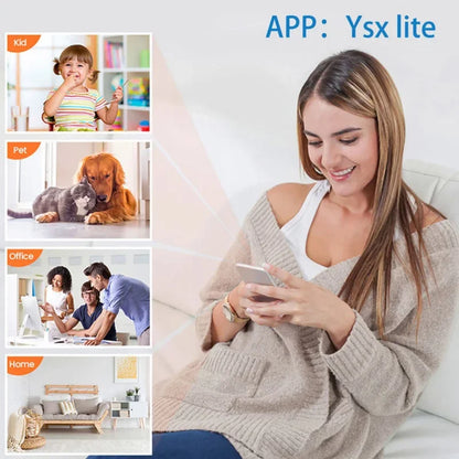 Câmera Xiaomi X5 4K HD Wi-Fi Sem Fio // Visão Noturna // Detecção de Movimento // Câmera de Vídeo e Segurança Residencial // Filmadora Gravadora de Áudio e Vídeo