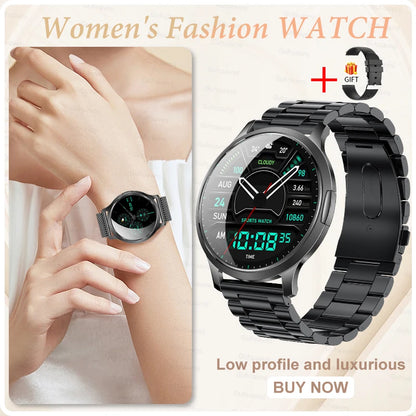 Novo Smartwatch Feminino 2026 // Presente com Tela Touch Completa de 1,32 Polegadas // Funções de Esporte e Fitness // Chamadas Bluetooth e Design Elegante